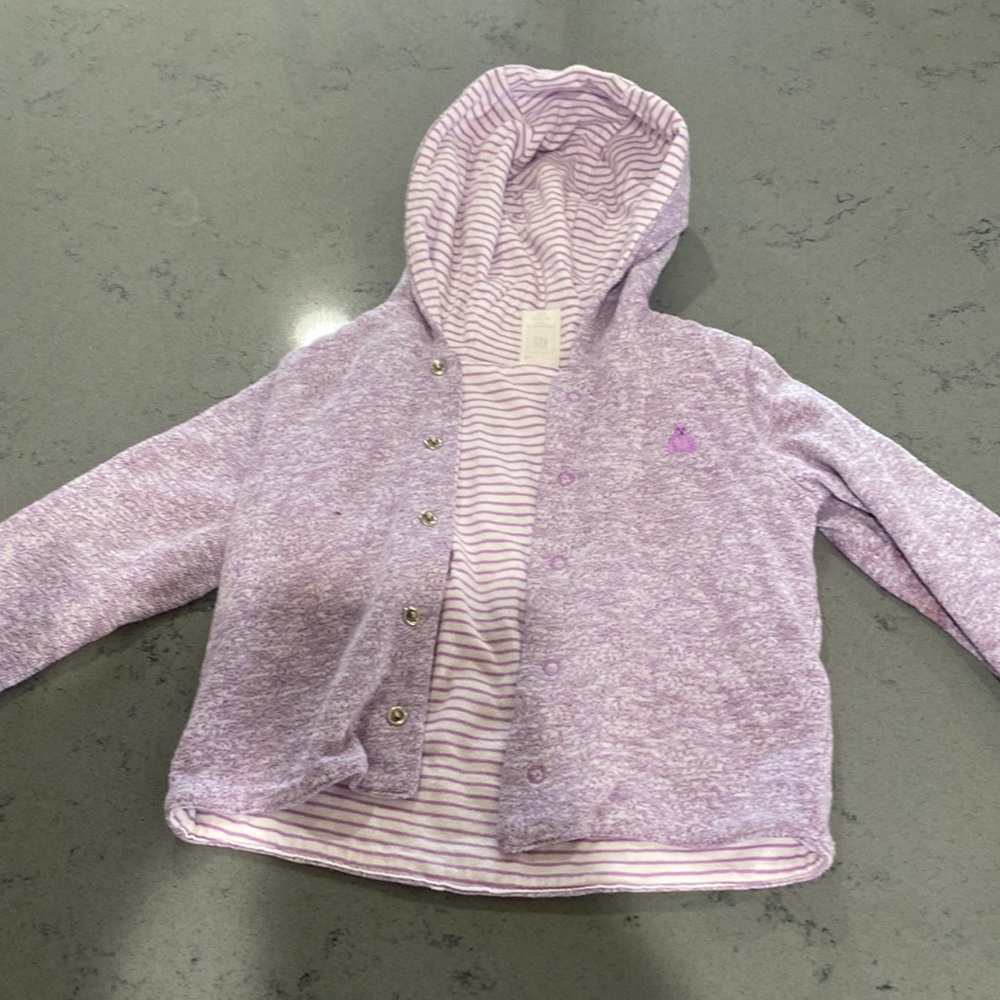 Double layered reversible jacket(bear hood)